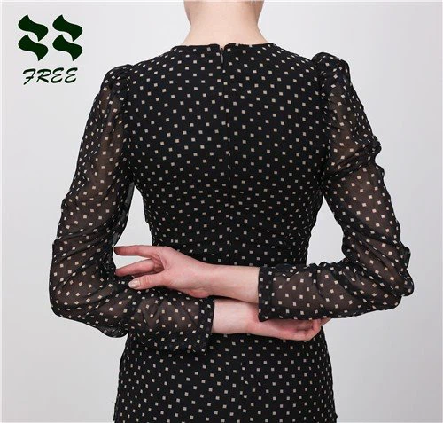 zipper long sleeve dress