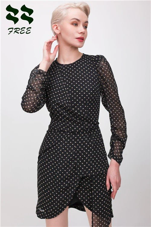 round neck dresses with sleeves